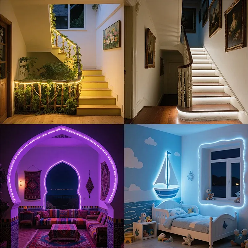 IP20 IP65 DC12V  High-Brightness RGB Smart Color-Changing Light Strip